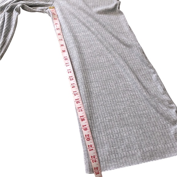 ZARA Trafaluc Grey Ribbed Ruffle Jumpsuit - Picture 9 of 9